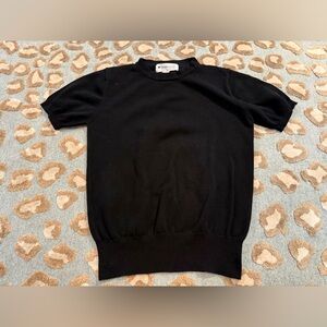 Appleseed's Women's Classic Black Crewneck Knit Sweater